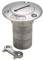 Cast Stainless Steel Water Deck Fill f/1-1/2" Hose